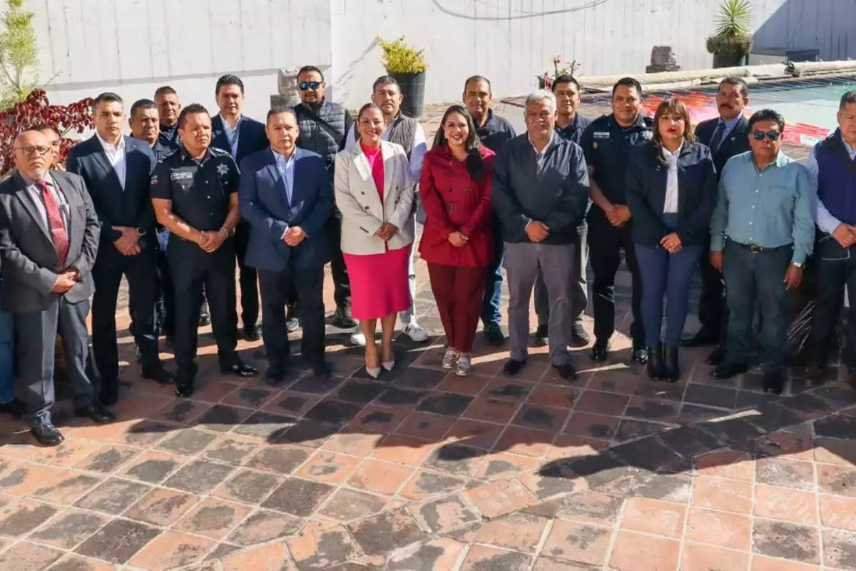 Por un San Pedro Cholula mas seguro Tonantzin Fernandez encabeza Mesa de Seguridad Intermunicipal 1