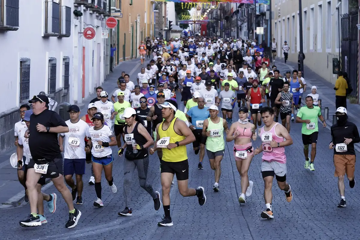 Ruta y cierres viales del Maratón de Puebla 2025