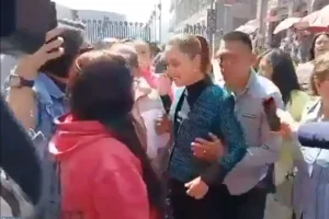 Sujeto acosa sexualmente a Claudia Sheinbaum en calles de la CDMX