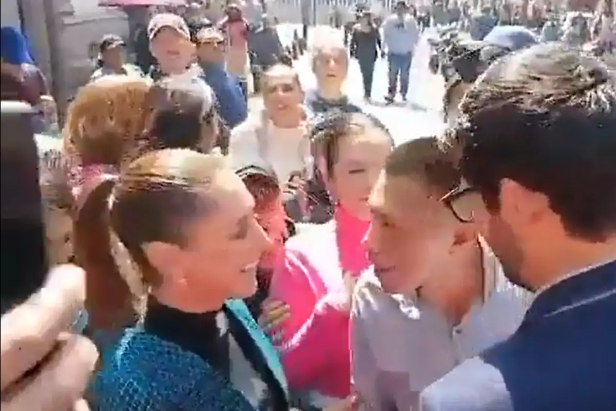 Sujeto acosa sexualmente a Claudia Sheinbaum en calles de la CDMX