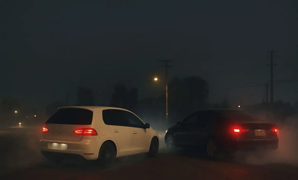 (VIDEO) Conductores echan arrancones en Las Ánimas y hasta queman llanta