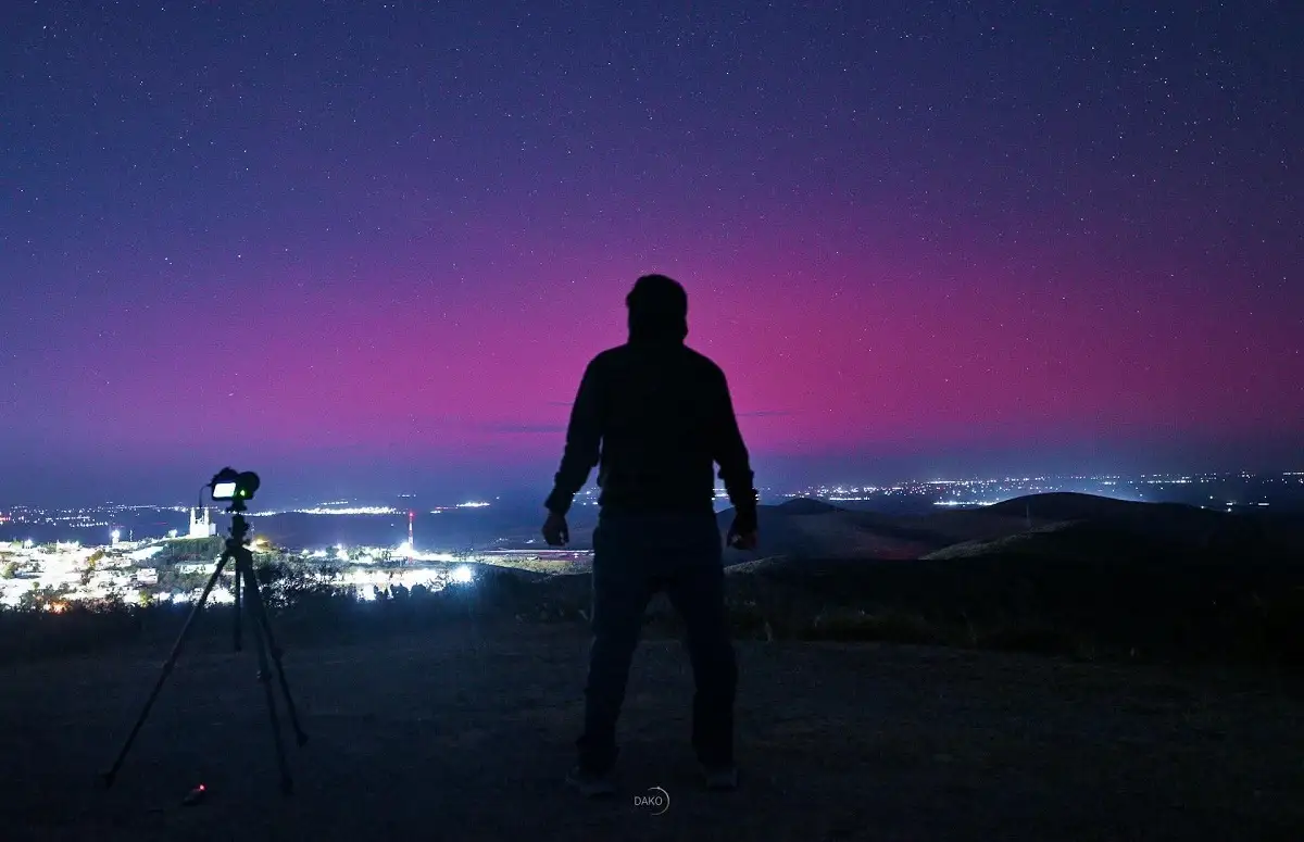 Auroras boreales por la tormenta solar severa se vieron así