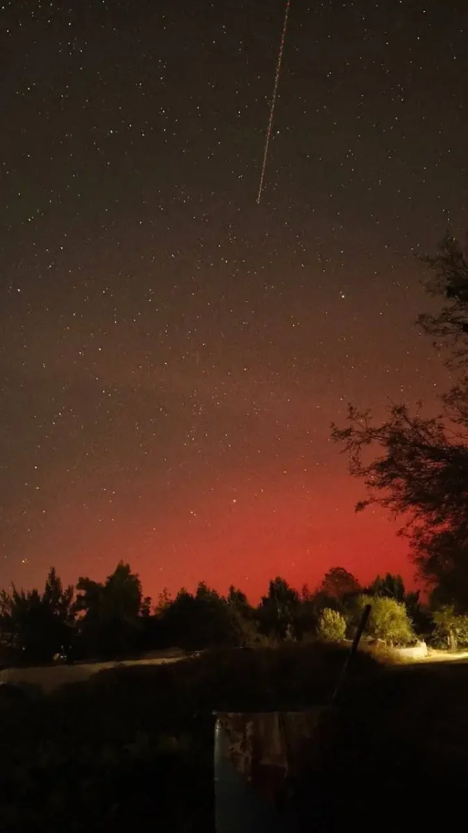 Auroras boreales por la tormenta solar severa se vieron así