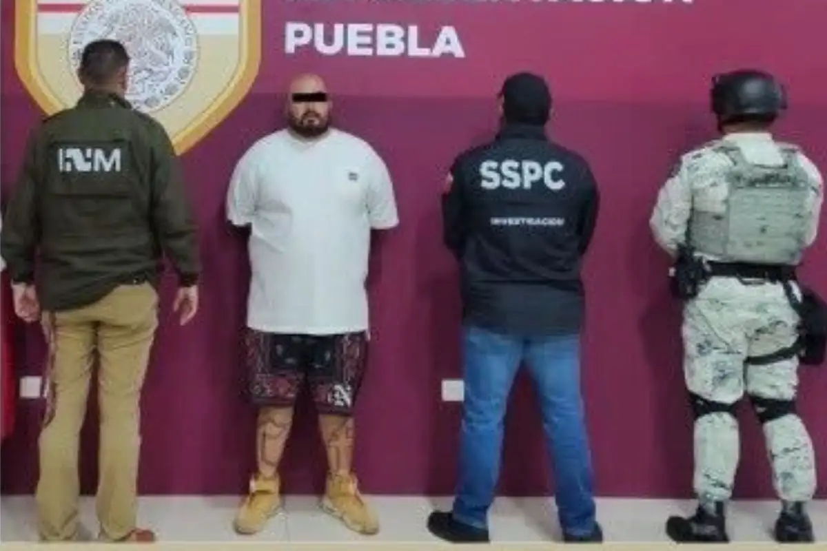 Capturan en Puebla a hombre buscado en EU por homicidio