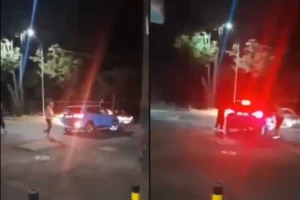 Golpean a conductor en la laguna de San Baltazar