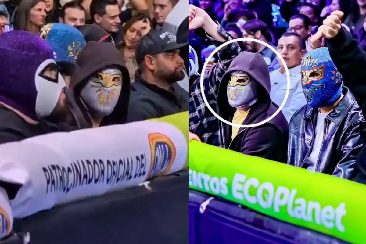 Bad Bunny asiste a una función de lucha libre en la Arena México