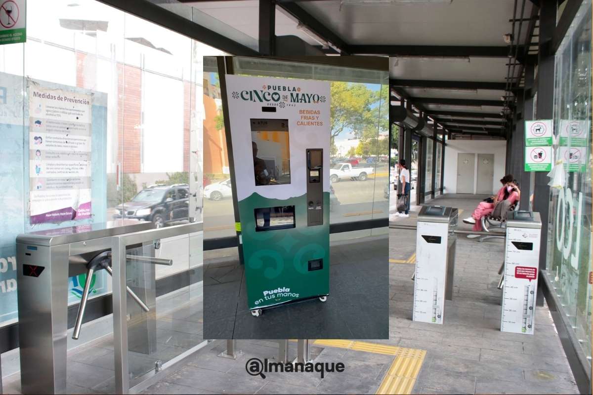 Colocan maquina de Café Cinco de Mayo en paradero de RUTA