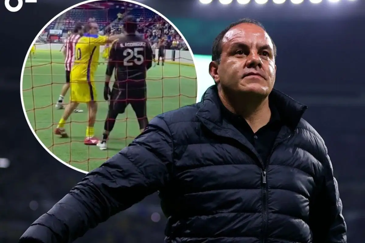 VIDEO: Cuauhtémoc Blanco golpea a portero de Chivas en duelo de leyendas 1 Cuauhtémoc Blanco golpea a portero de Chivas en duelo de leyendas