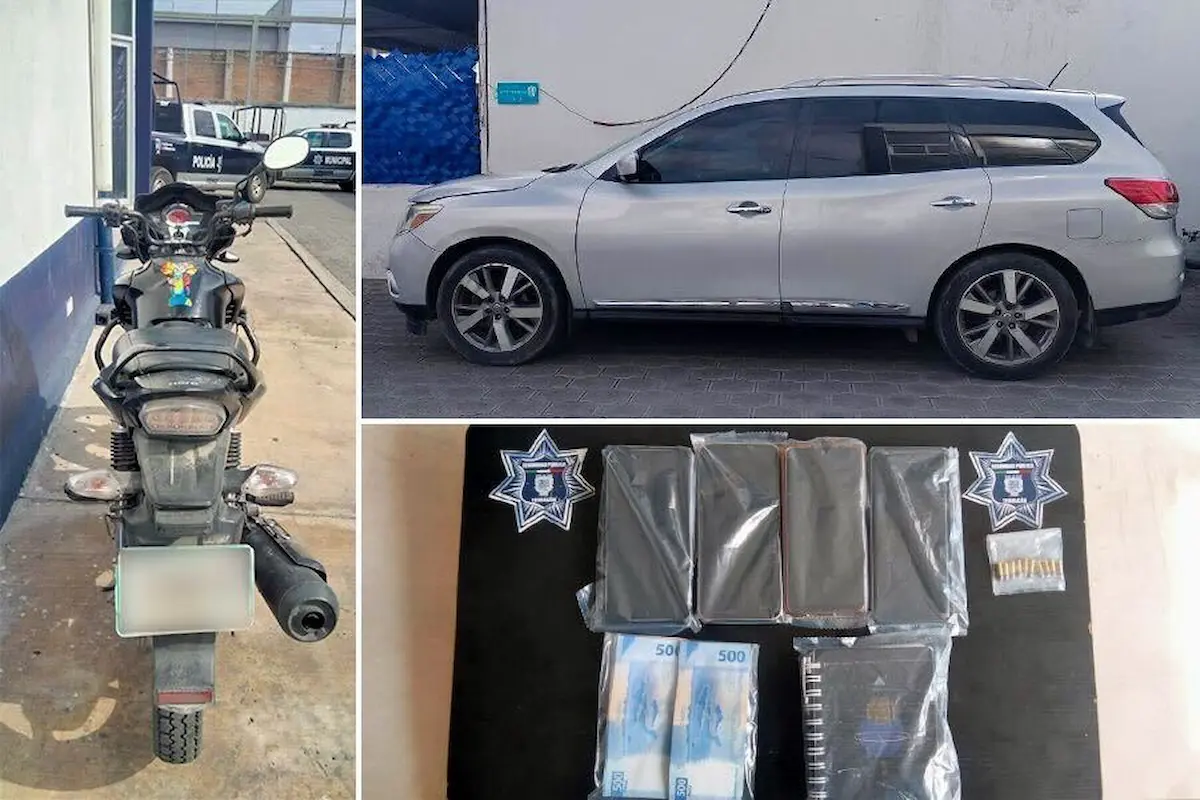 Detienen fuerzas de seguridad a cuatro extorsionadores de comerciantes