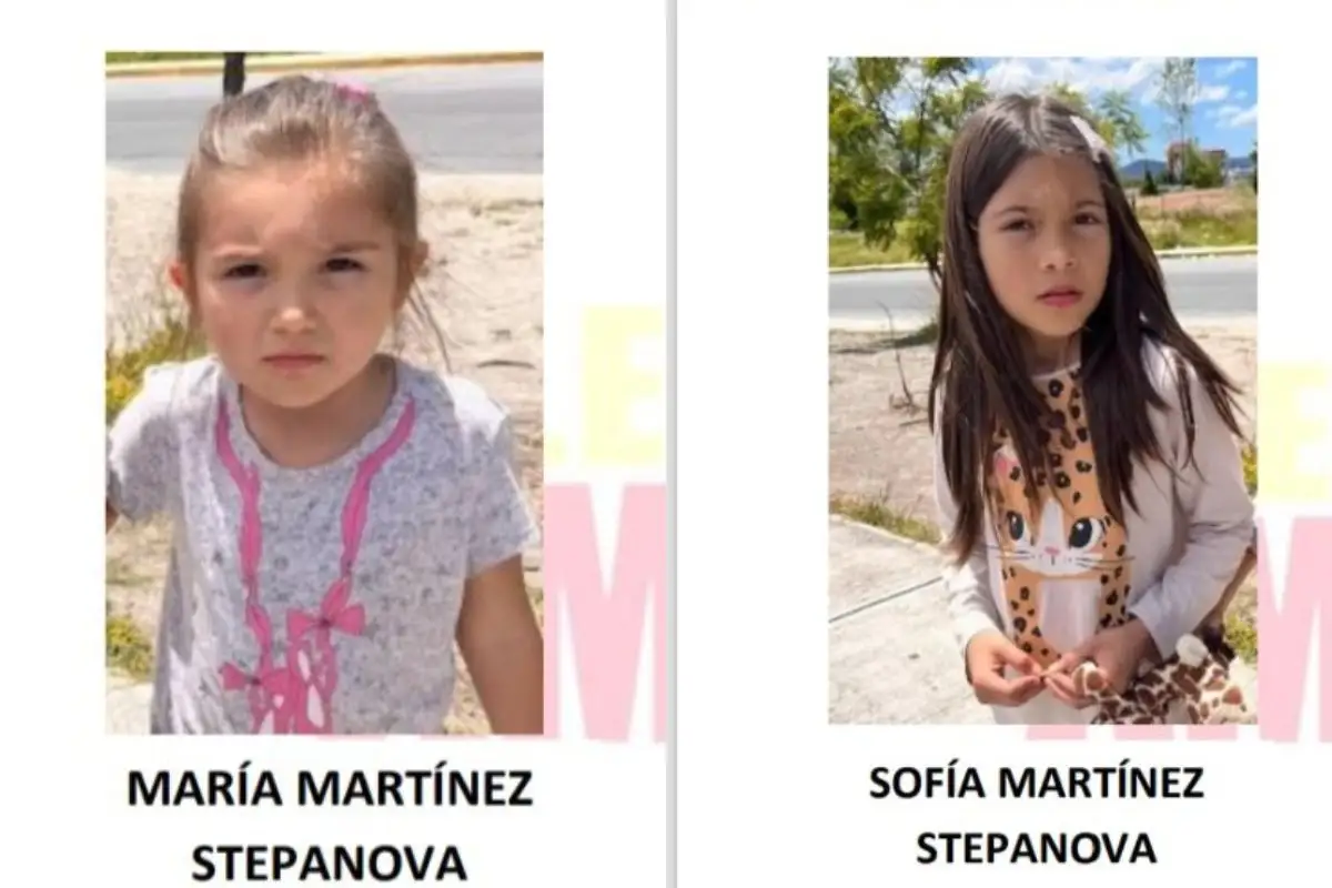 Emiten Alerta Amber por la desaparición de las hermanas María y Sofía Martínez Stepanova en Cholula