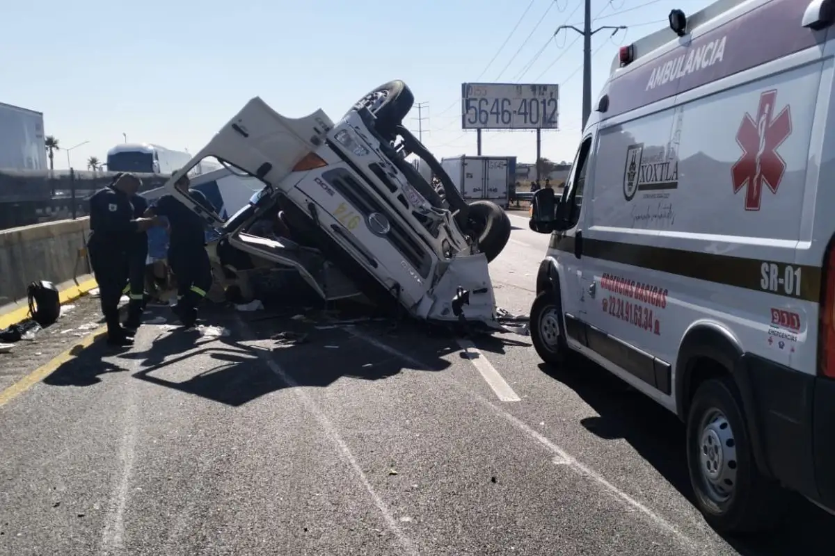 Accidente en la México-Puebla hoy 19 de diciembre
