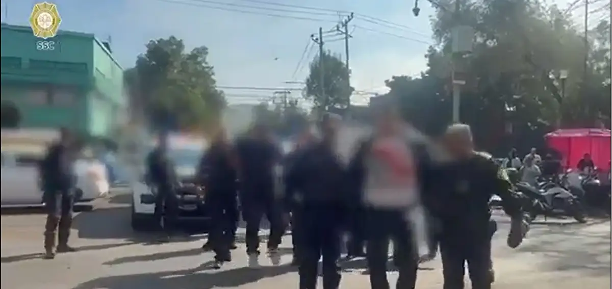 Balacera en alcaldía Cuauhtémoc deja seis extorsionadores detenidos y un policía herido