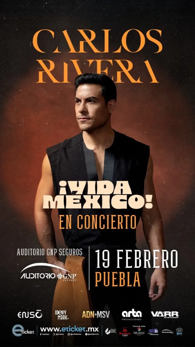 Carlos Rivera regresa a Puebla