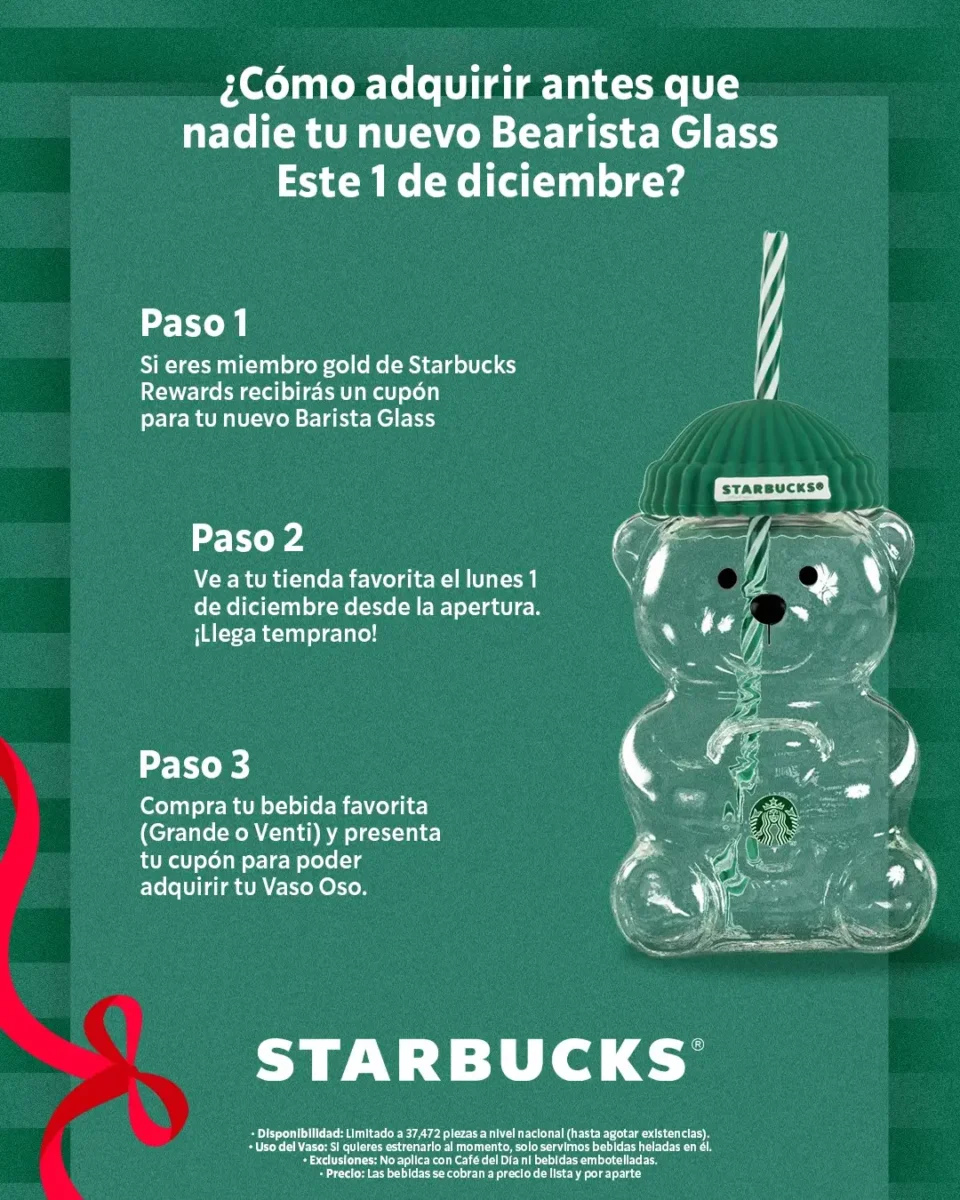 Así las filas para comprar el vaso de oso de Starbucks en Puebla