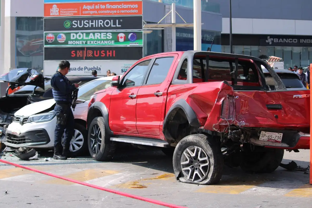Golf responsable de carambola en la Atlixcáyotl