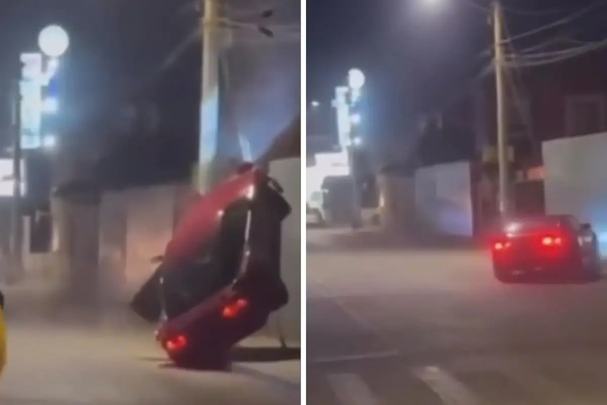 Menor de edad choca en Ensenada durante unos arrancones