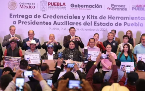 Con obra comunitaria y pavimentación, gobierno de puebla fortalece a juntas auxiliares