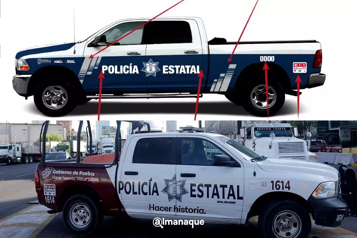 Cambiarán imagen de patrullas de la SSP de Puebla: Así se verán 7 Cambiarán imagen de patrullas de la SSP de Puebla: Así se verán