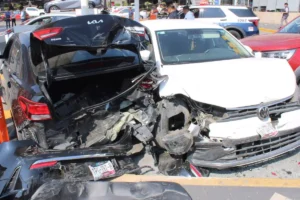 presunto responsable de carambola en la vía Atlixcáyotl