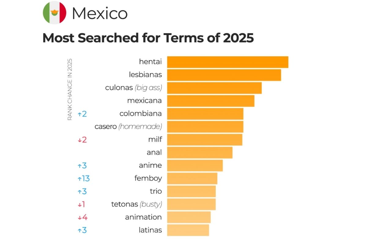 que tipo de porno vieron los mexicanos en 2025