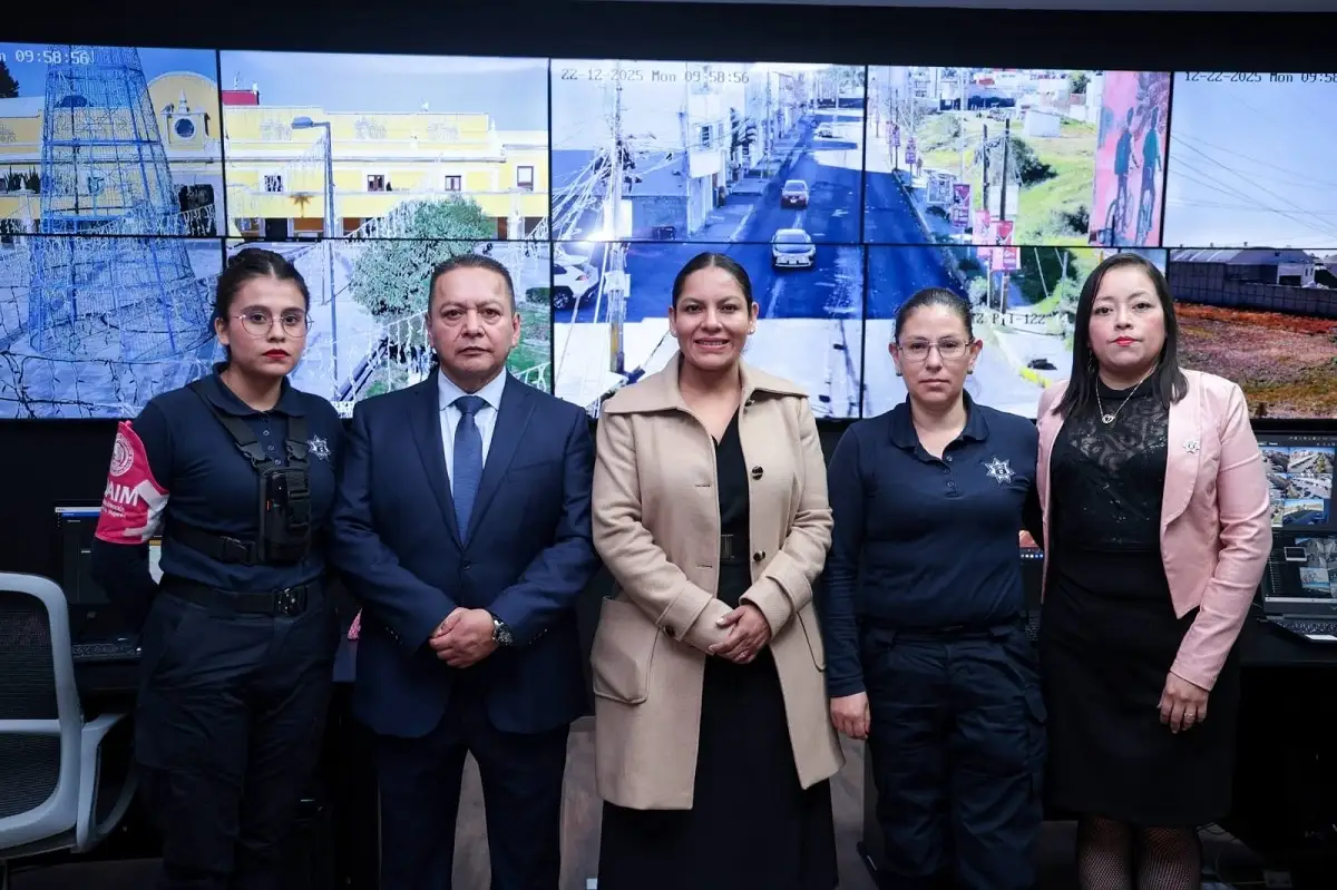 Amplía Lupita Cuautle red de videovigilancia de San Andrés Cholula