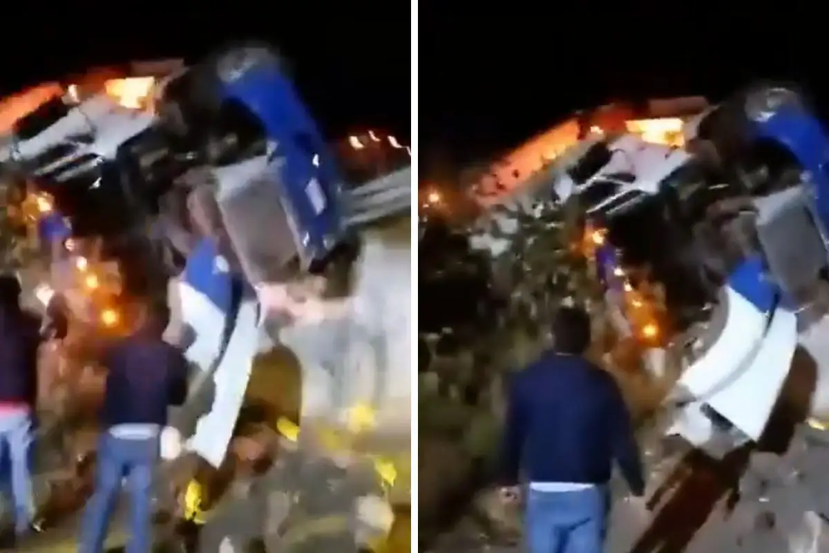 Se salvó de milagro: Trailero se queda dormido en la México-Puebla y termina volcado 1 Trailero se queda dormido en la México-Puebla