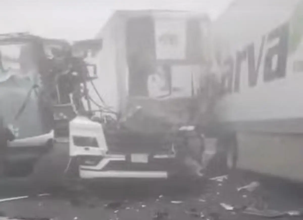 Accidente múltiple en la Puebla Orizaba