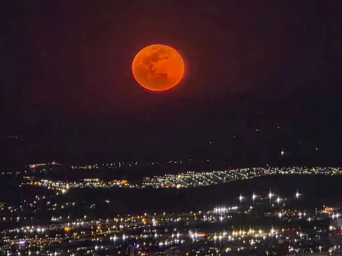 Así se vio la Luna de Lobo 2026