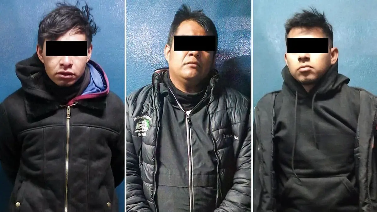 Detienen fuerzas de seguridad a tres hombres en posesión de armas largas en Puebla