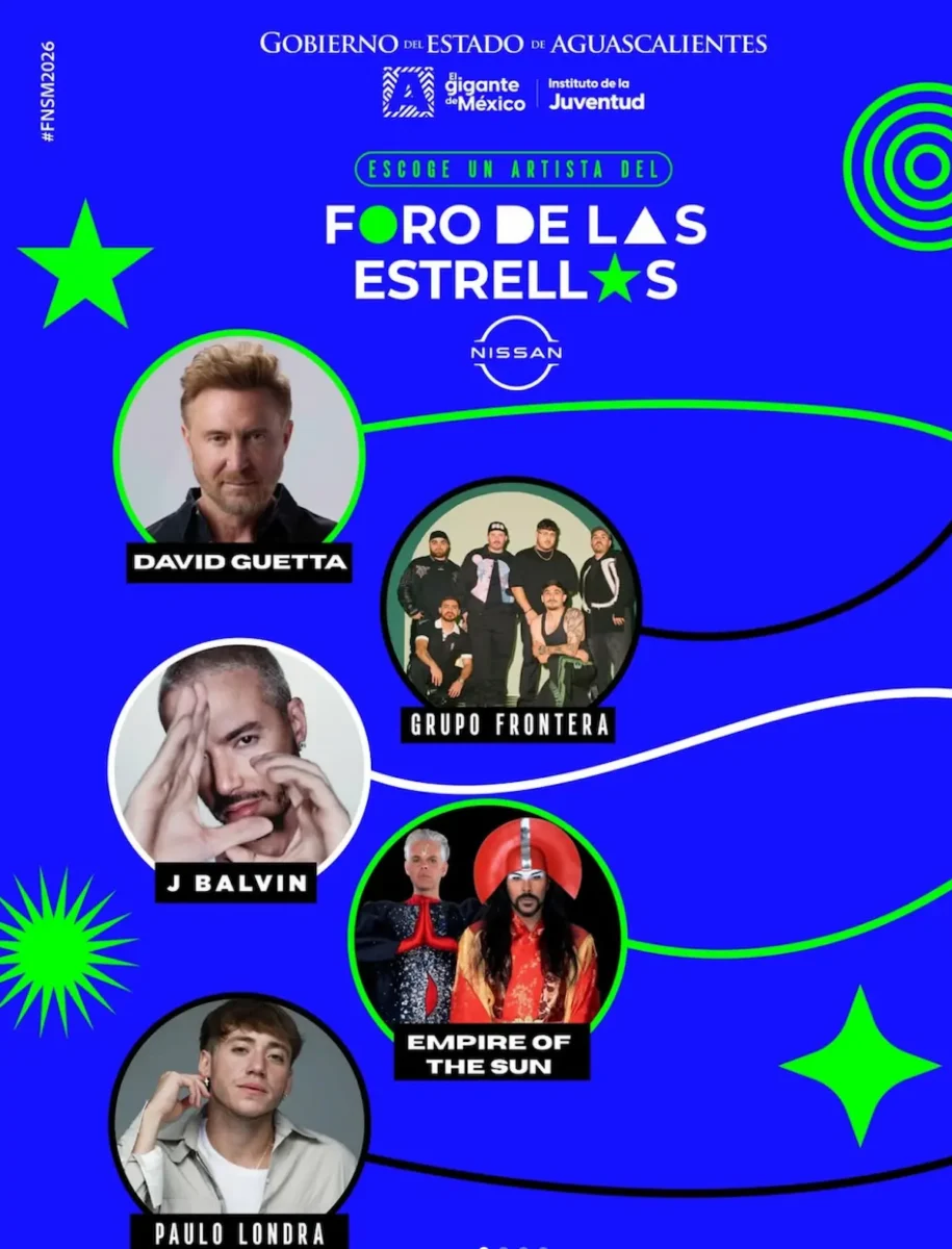 J Balvin, Grupo Frontera y más: Esta es la cartelera de conciertos gratuitos de la Feria de San Marcos 2026 2 Esta es la cartelera de conciertos gratuitos de la Feria de San Marcos 2026