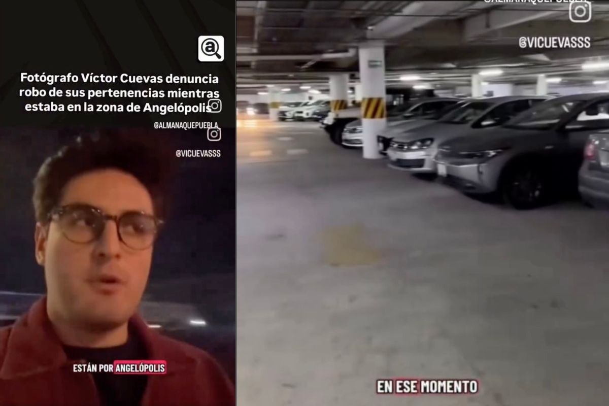 Fotógrafo denuncia robo dentro del estacionamiento de Plaza Paseo Angelópolis