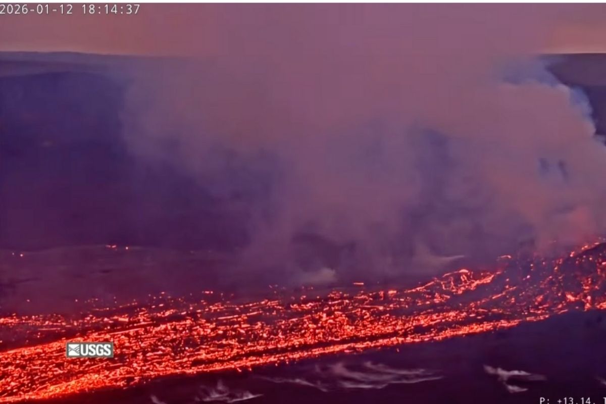 La impresionante erupción del volcán Kilauea- es la primera de 2026