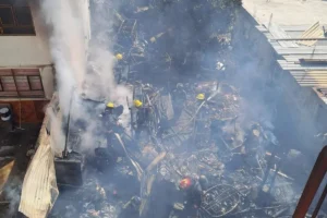 Muere adulto mayor durante incendio de una casa en la colonia Guadalupe Hidalgo