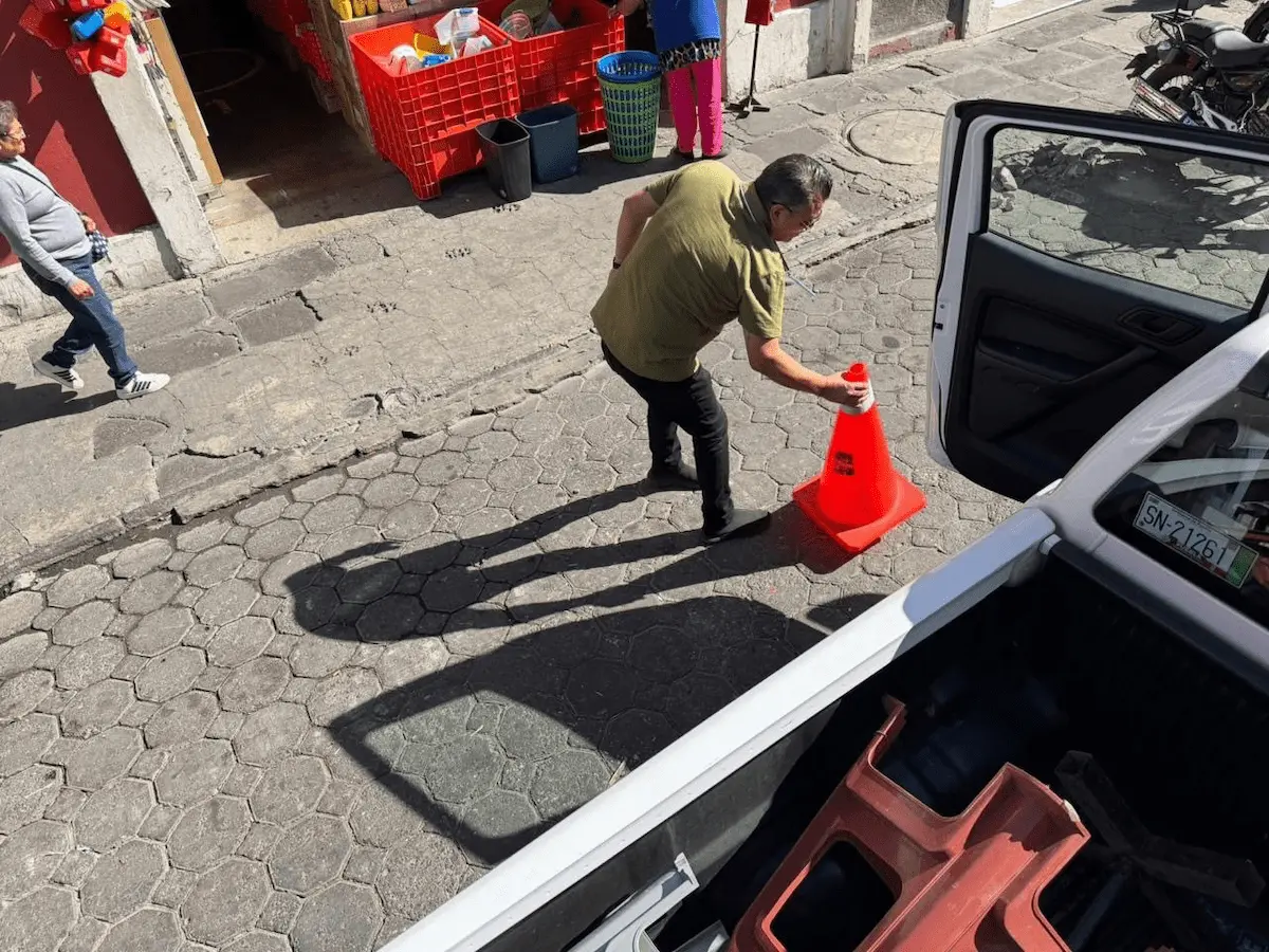 Operativo contra el apartado ilegal de lugares en vía pública, permanente: Franco Rodríguez