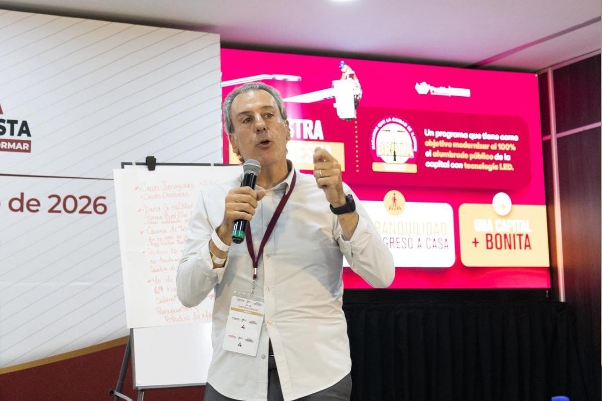 Presenta Pepe Chedraui proyecto Puebla Brilla ante alcaldes de Morena 1