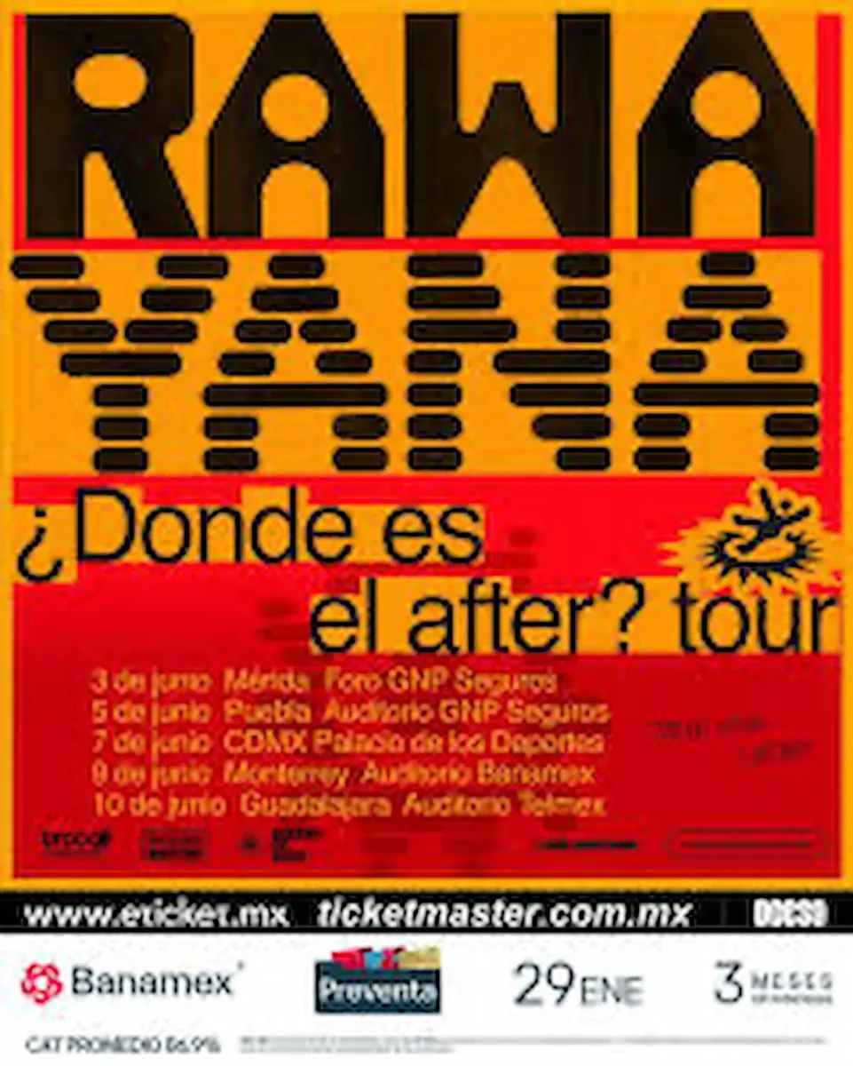 Rawayana en Puebla: precio de los boletos, fecha y lugar