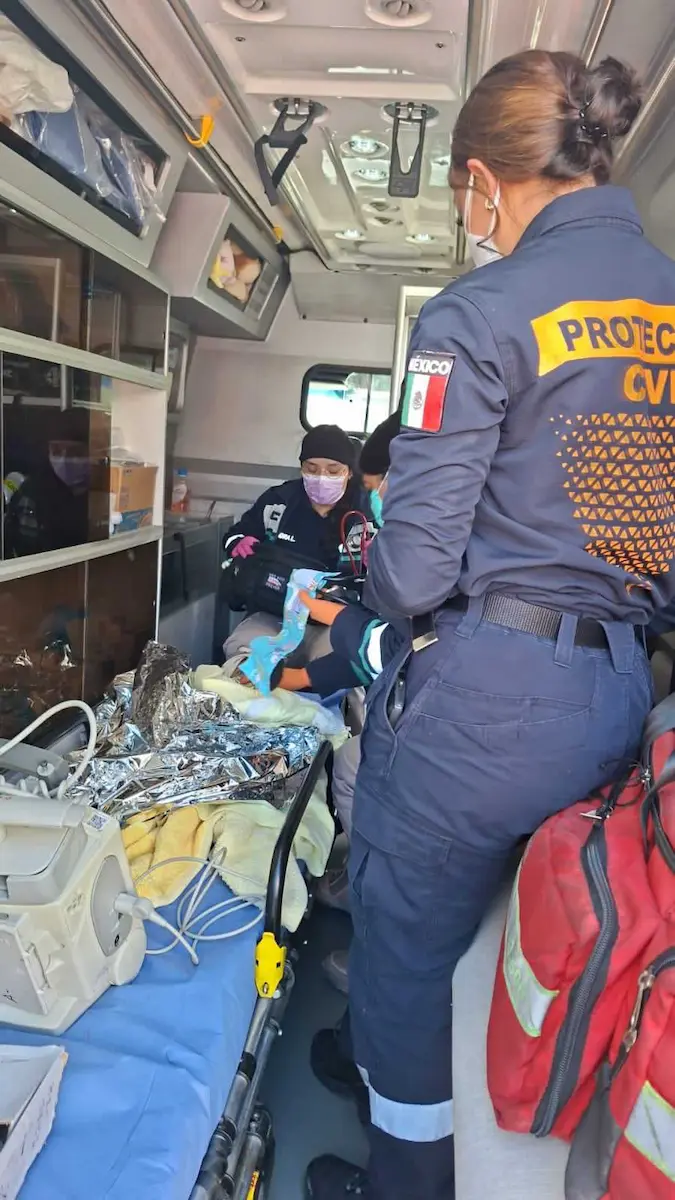 SSC rescata a bebé en San Bernabé Temoxtitla