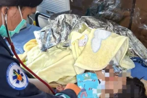 SSC rescata a bebé en San Bernabé Temoxtitla; hallan a madre sin vida