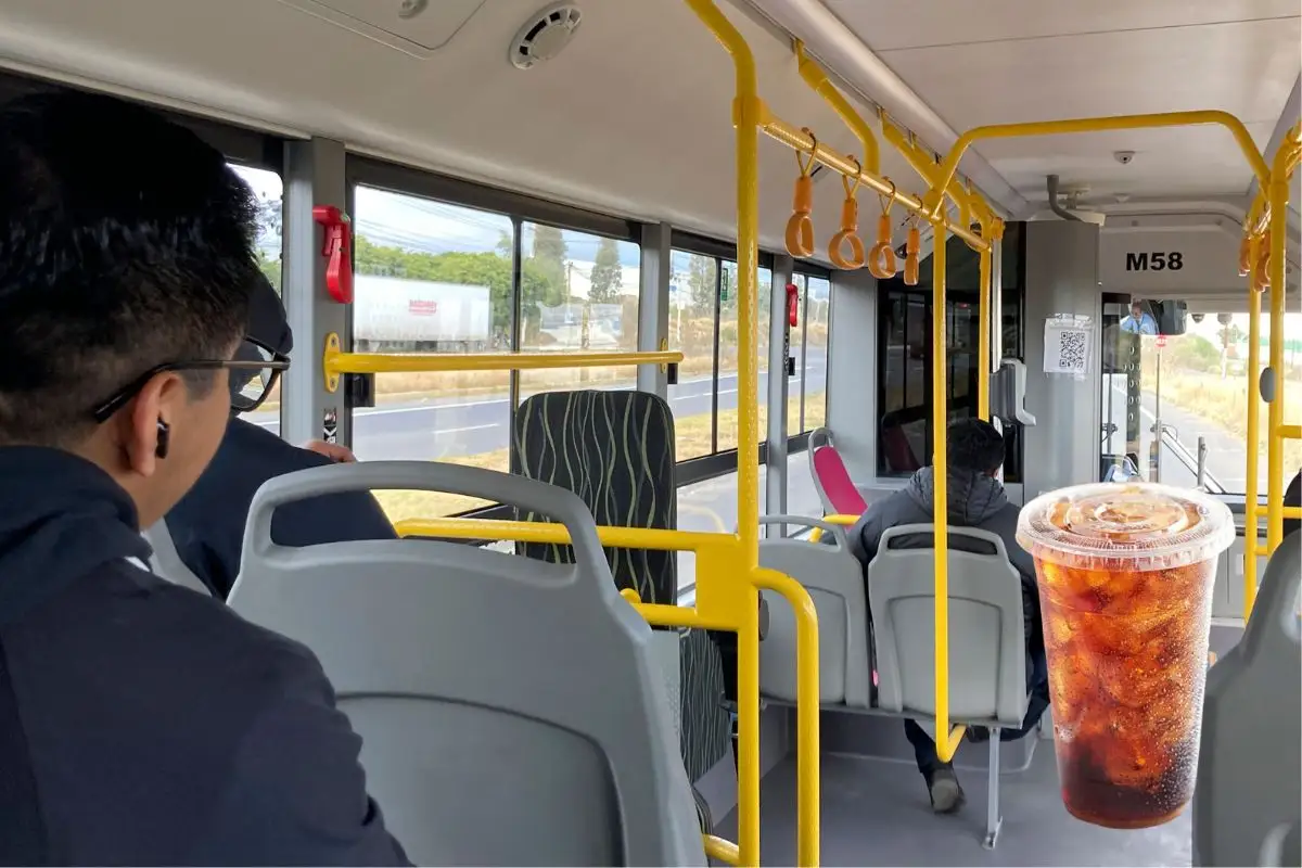 Solo bebidas con tapa pueden ingresar a los autobuses de RUTA Puebla