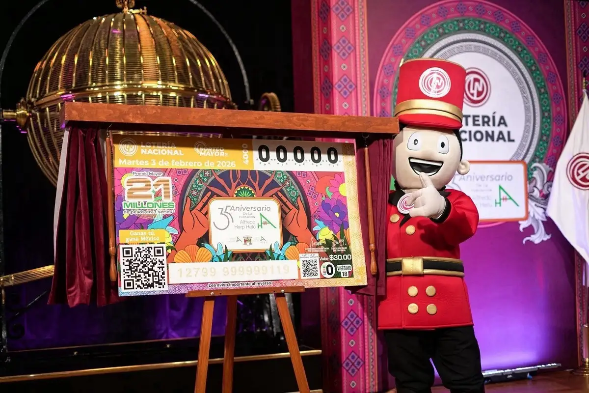 Billete de Lotería Nacional reconoce 35 años de trabajo de la Fundación Alfredo Harp Helú a favor de México