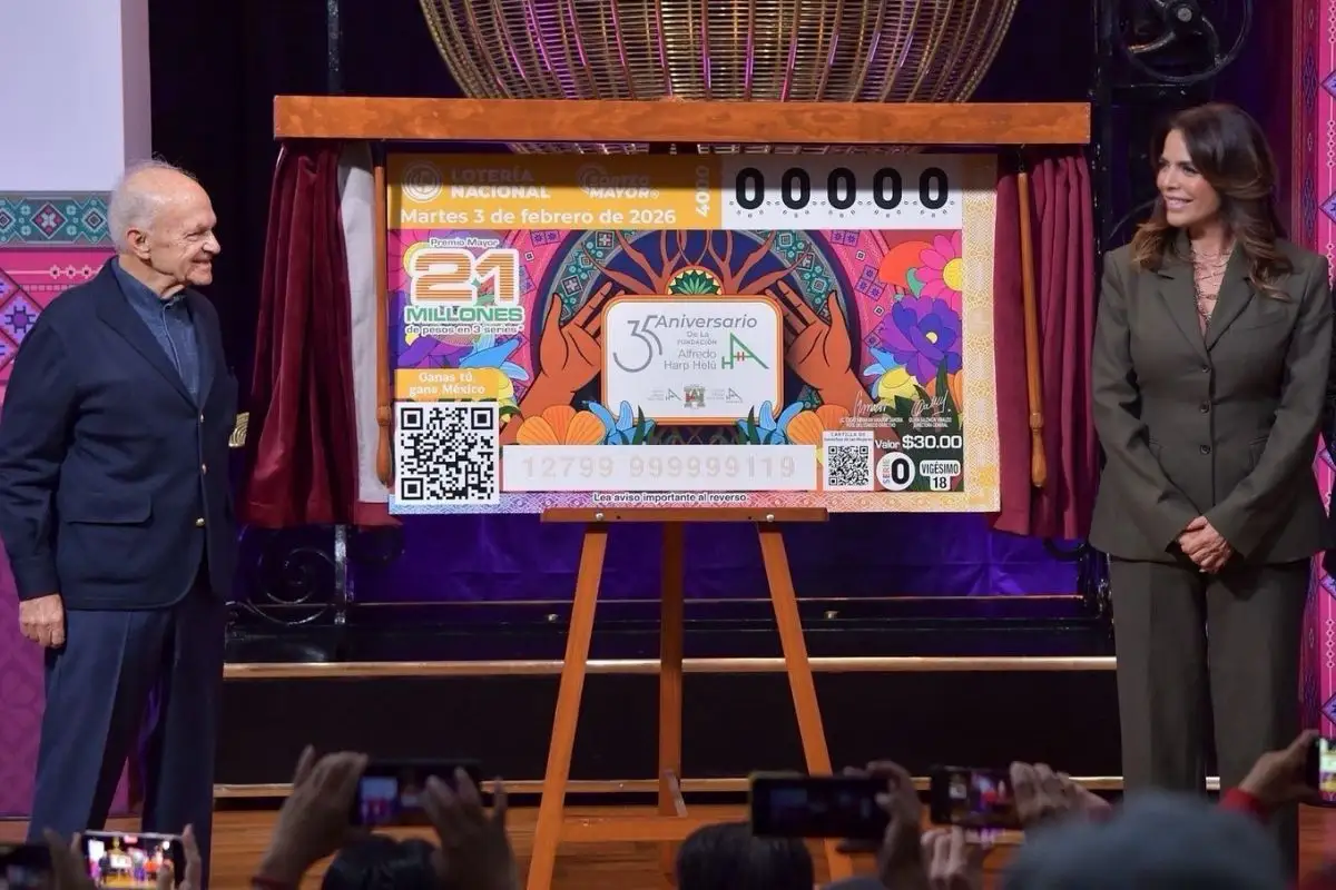 Billete de Lotería Nacional reconoce 35 años de trabajo de la Fundación Alfredo Harp Helú a favor de México
