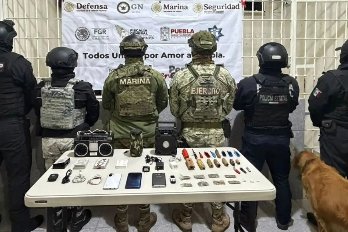 operativos de revisión al interior de los penales de Puebla