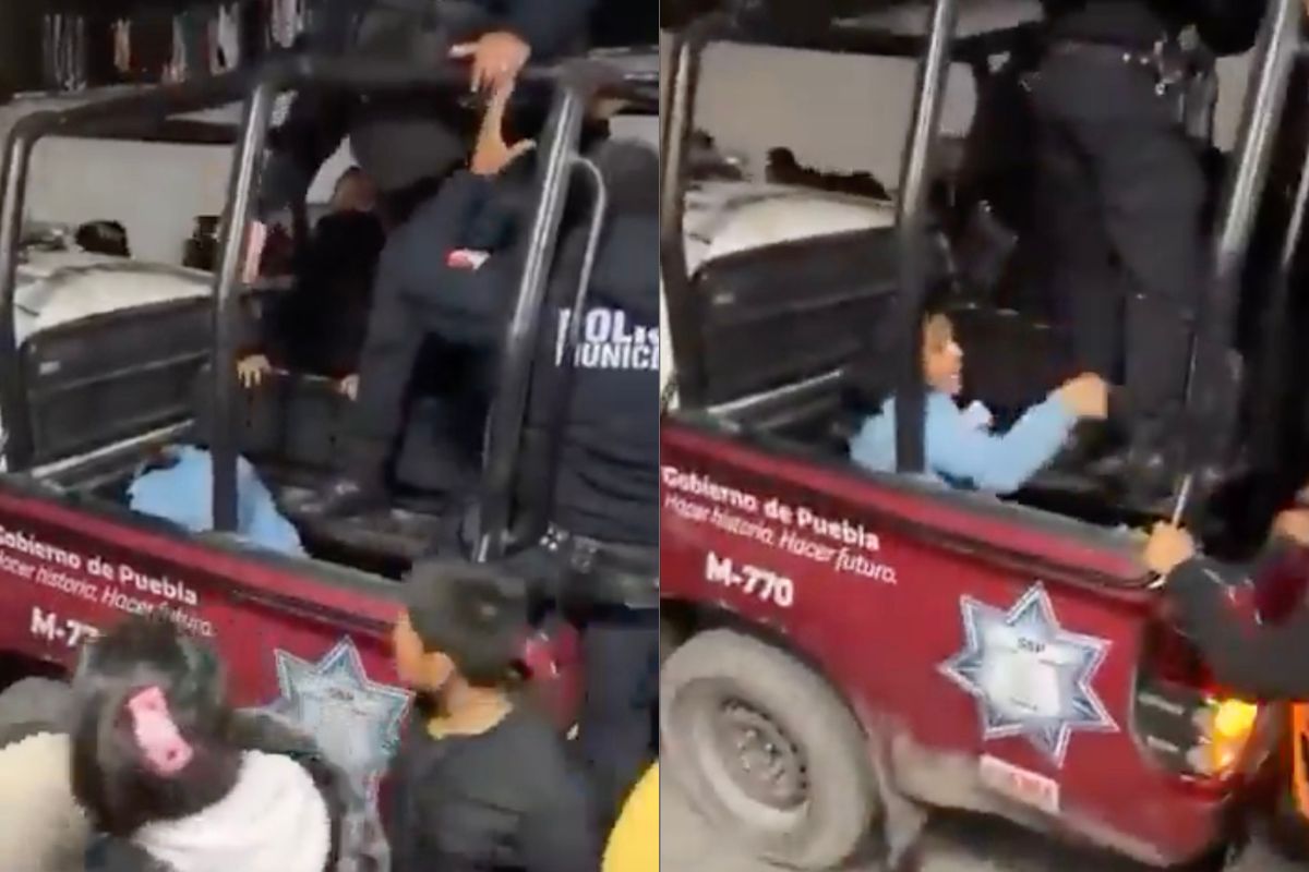 policías impiden linchamiento en tehuacán