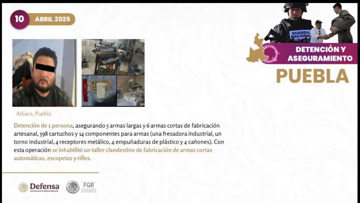 García Harfuch destaca reducción de homicidios en Puebla en un 41%