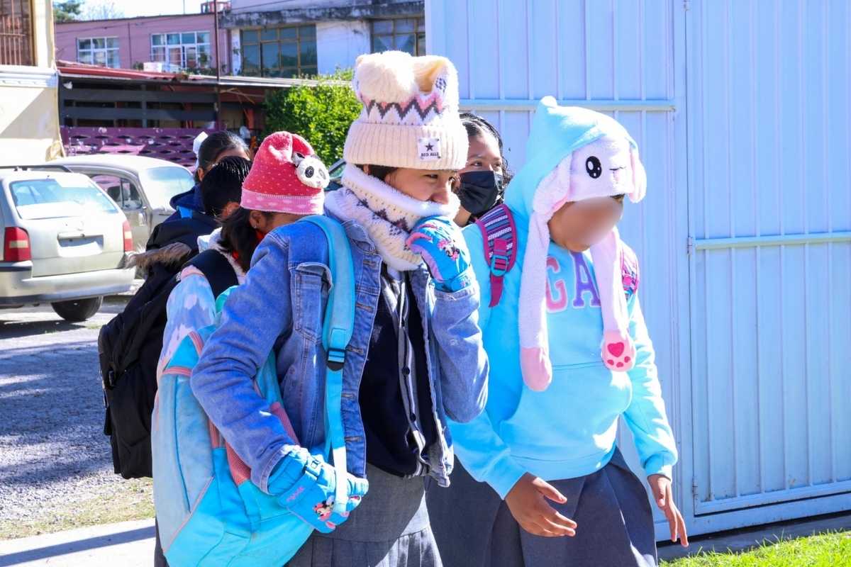 México suspenden clases por el frente frío 27 este 12 de enero