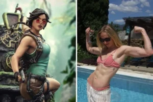 Así se ve Sophie Turner como Lara Croft