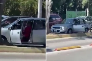 La verdadera historia de mujer que se colgó de auto