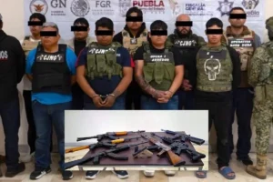 De dónde eran los 9 integrantes de la Operativa Barredora del CJNG detenidos en Tecamachalco