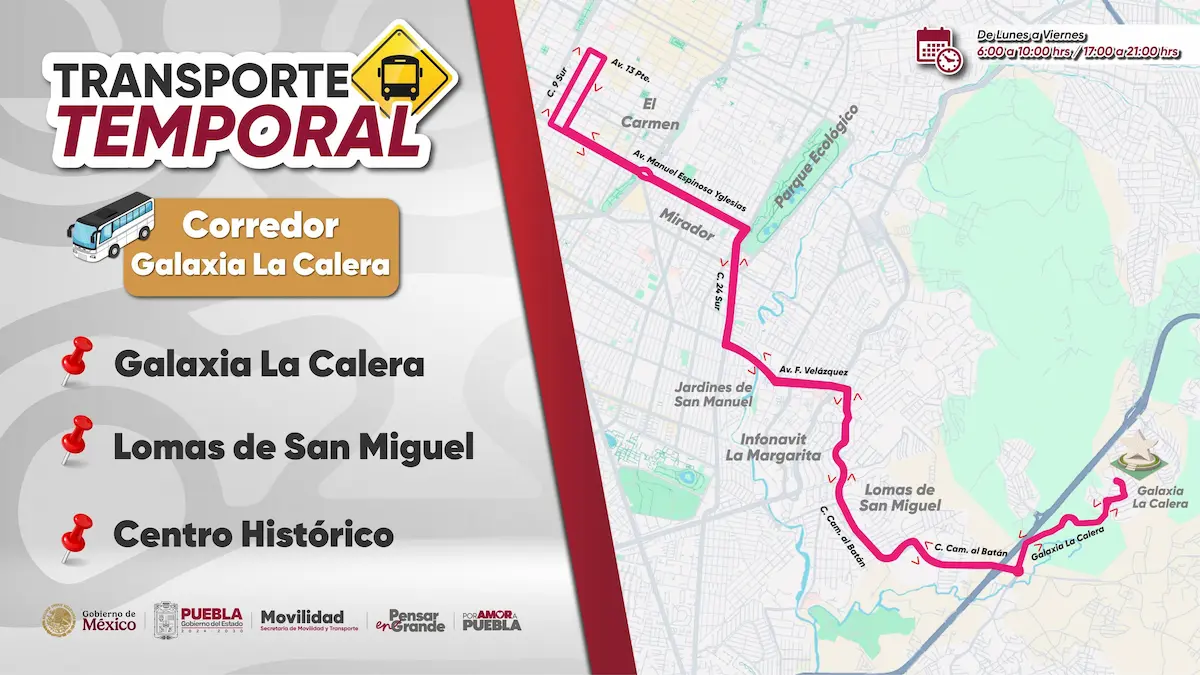 Amplían recorrido de la ruta Galaxia La Calera-Plaza Dorada