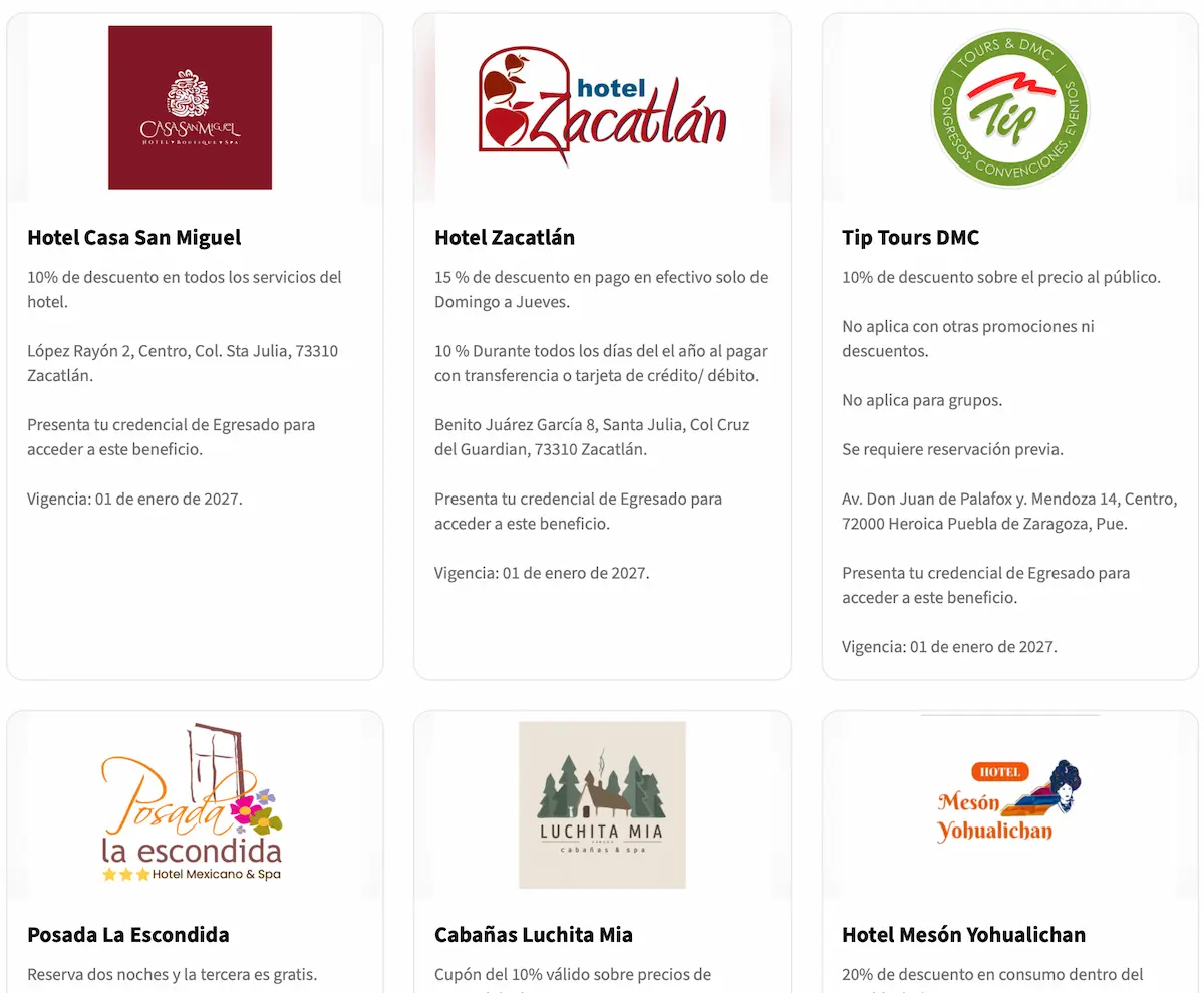 Estos son los beneficios para egresados BUAP; participan 37 establecimientos